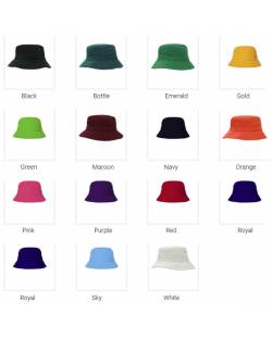 Brushed Twill Bucket Hat for Kids